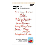 Hero Arts Winter Words Letterpress + Foil & Cut