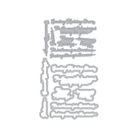 Hero Arts Winter Words Letterpress + Foil & Cut