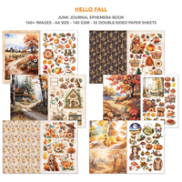 Hello Fall Junk Journal & Ephemera Book A4 32/Pkg