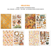 Hello Fall Junk Journal & Ephemera Book A4 32/Pkg