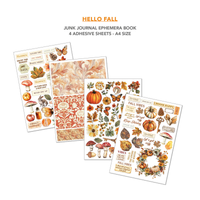 Hello Fall Junk Journal & Ephemera Book A4 32/Pkg