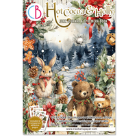 Hot Cocoa & Holly Junk Journal & Ephemera Book A4 32/Pkg
