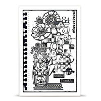 #1477 Funny Coquelicots - A6 Stamp Set