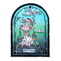 #1496 Moo-ry Christmas! - A6 Stamp Set