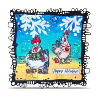 #1494 Chickmas Chaos - A6 Stamp Set