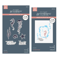 Sea Friends/Sea Bubble Border Press Plate & Die Sets- BetterPress Society June 2025