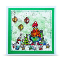 #1494 Chickmas Chaos - A6 Stamp Set