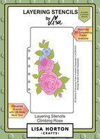 
              Climbing Rose - Slimline Lisa Horton 3D Embossing Folder with die OR Layered Stencil Set
            
