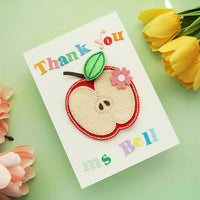 Felt Cheeky Apple Etched Dies