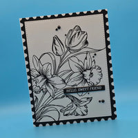Tulips and Daffodils Press + Foil Plate