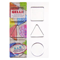 Gelli Arts® Minis – Set of 3 Gel Printing Plates (Round, Square & Triangle)