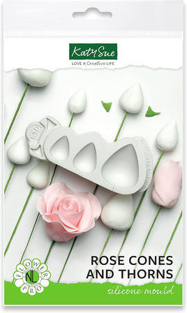 Flower Pro Rose Cones and Thorns Silicone Mould