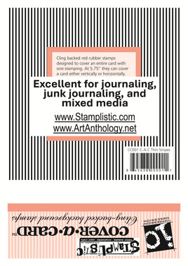 Thin Stripes | Cover-A-Card - Impression Obsession by Stamplistic