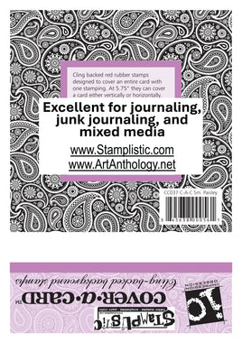Small Paisley | Cover-A-Card - Impression Obsession by Stamplistic