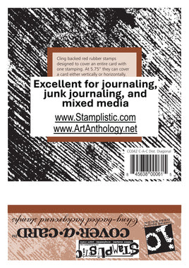 Distressed Diagonal | Cover-A-Card - Impression Obsession by Stamplistic