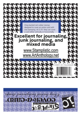 Houndstooth | Cover-A-Card - Impression Obsession by Stamplistic