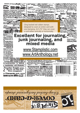Newsprint | Cover-A-Card - Impression Obsession by Stamplistic