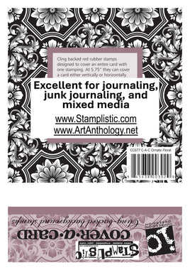 Ornate Floral | Cover-A-Card - Impression Obsession by Stamplistic