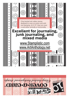 Stripes & Dotty Circles | Cover-A-Card - Impression Obsession by Stamplistic