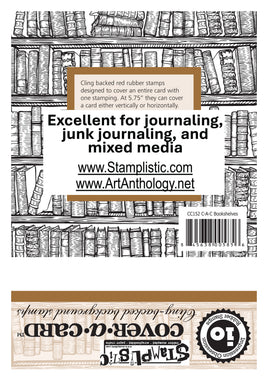 Bookshelves | Cover-A-Card - Impression Obsession by Stamplistic
