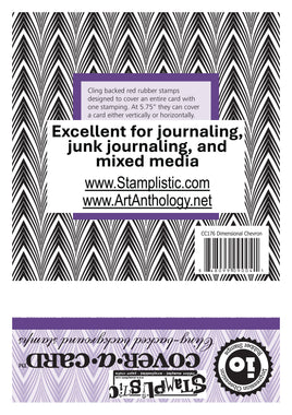 Dimensional Chevron | Cover-A-Card - Impression Obsession by Stamplistic