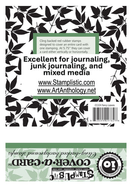 Fancy Leaves | Cover-A-Card - Impression Obsession by Stamplistic
