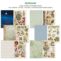Neverland Junk Journal & Ephemera Book A4 32/Pkg