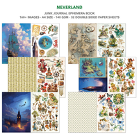 Neverland Junk Journal & Ephemera Book A4 32/Pkg