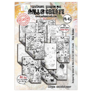 PA-45 - A4 Design Paper - Moss Residue