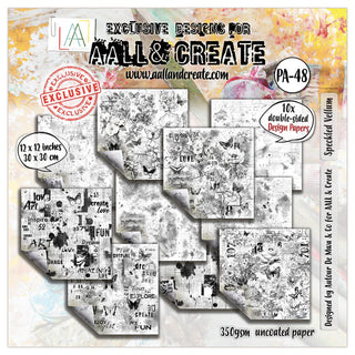 PA-48 - 12 x 12 Design Paper - Speckled Vellum