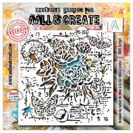 #255 - Stencil - Wilt Script