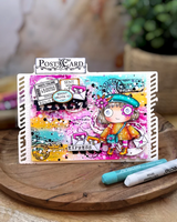 #1380 Postal Bits - A7 Stamp Set