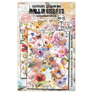 Dancing Poppies - AALL & CREATE Rub-Ons