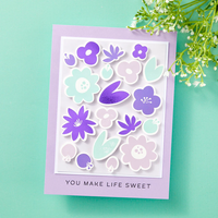2-Piece Sweet Life Floral Press Plate & Die Sets - BetterPress Society March 2025