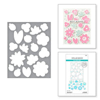 2-Piece Sweet Life Floral Press Plate & Die Sets - BetterPress Society March 2025