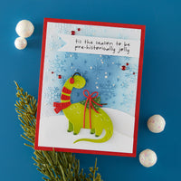 Independent Exclusive - Dino-Sized Holiday Clear Stamp & Die Set