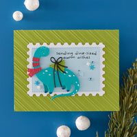 Independent Exclusive - Dino-Sized Holiday Clear Stamp & Die Set