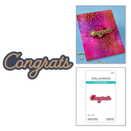 Layered Congrats Etched Dies