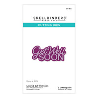 Layered Get Well Soon Etched Dies