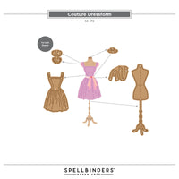 Couture Dressform Etched Dies