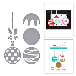 Festive Ornament Etched Dies by Lisa Horton