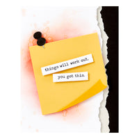 Push Pin Notes Etched Dies