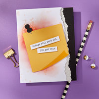 Push Pin Notes Etched Dies