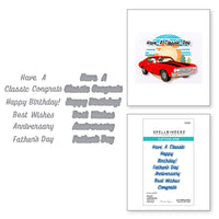 Classic Sentiments Etched Dies