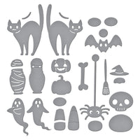 Halloween Tick Tock Etched Dies