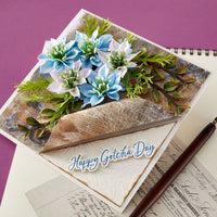 Love-in-a-Mist Etched Dies