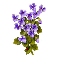 Wild Violet and Ladybugs Etched Dies