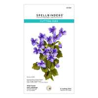 Wild Violet and Ladybugs Etched Dies