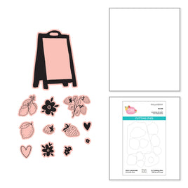 Pink Lemonade Etched Dies for Coordinating Stamp Set with Simple Stories