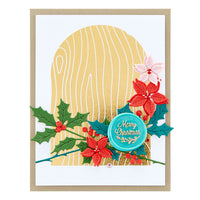 Sealed Holly Sprigs Etched Dies